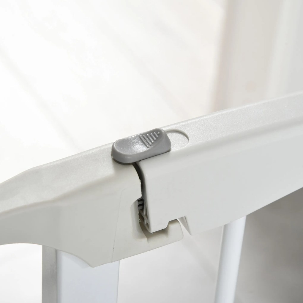 Barierka ochronna dla psów 3 panele tworzywo sztuczne łatwa instalacja bezpieczeństwo biały | Aosom PL