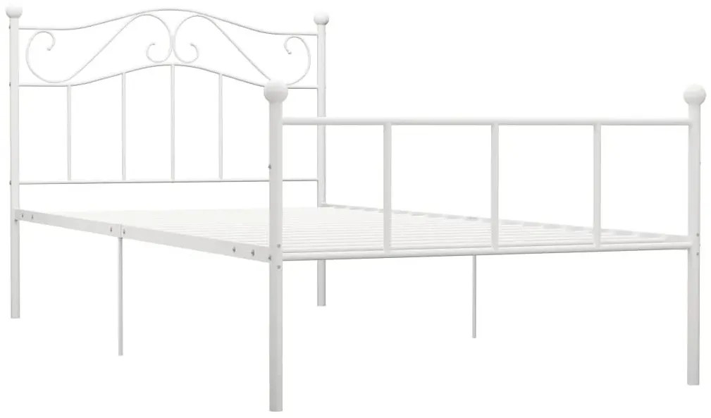 Białe metalowe łózko w stylu loft 100x200 cm A0-T29