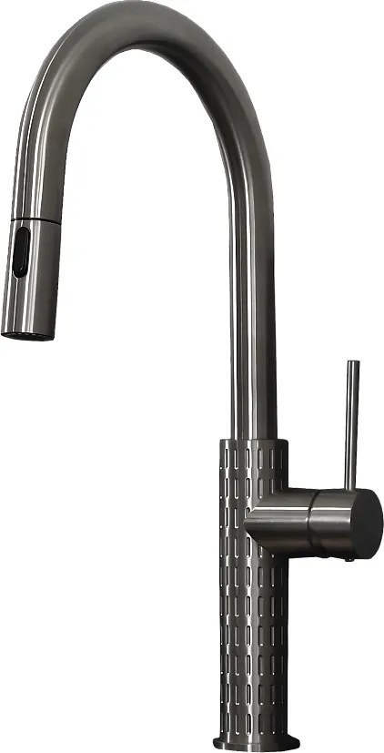 Architek Bateria zlewozmywakowa wyciągana głowica prysznicowa kolorze szczotkowanej miedzi