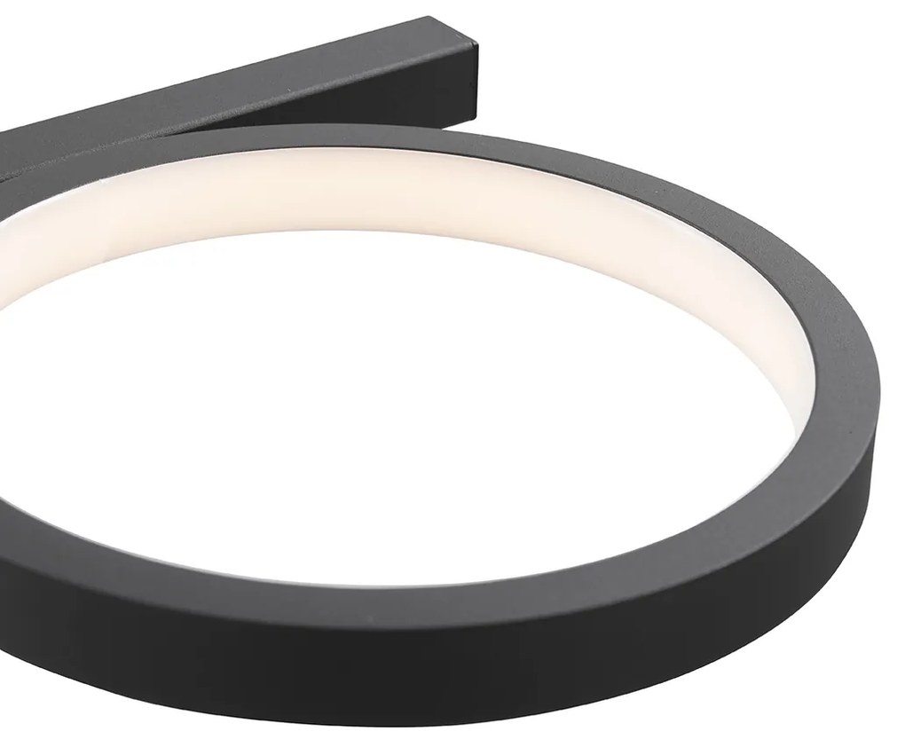 Nowoczesna lampa wisząca czarna z LED 3-stopniowy ściemniacz 3-światła - Vivé Nowoczesny Oswietlenie wewnetrzne