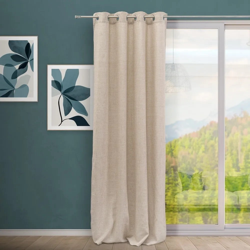 Brązowa zasłona 140x260 cm Cuadrille – Casa Selección