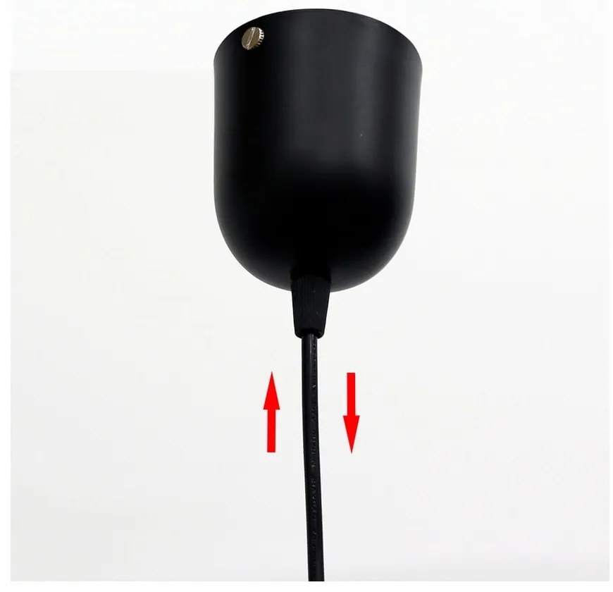 Czarna lampa wisząca ze szklanym kloszem ø 10 cm Felis – Candellux Lighting