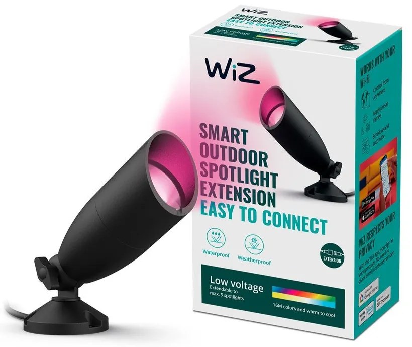 Inteligentna lampa zewnętrzna LED 5 W Ground Spot Extension – WiZ