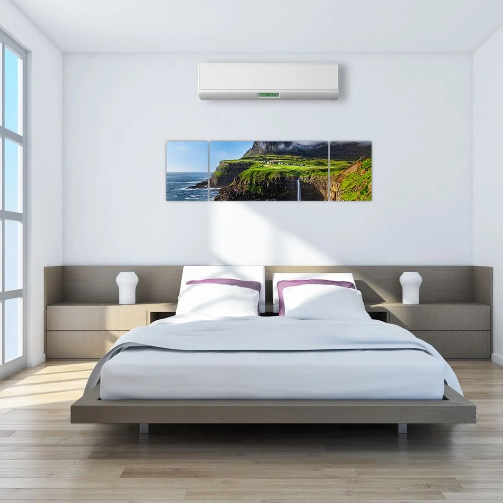 Obraz - Wodospad Múlafossur (170x50 cm)