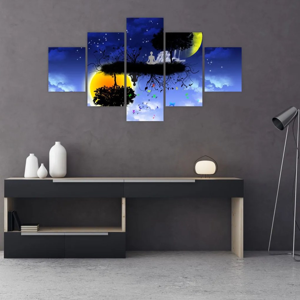 Obraz - Odbicie równowagi (125x70 cm)