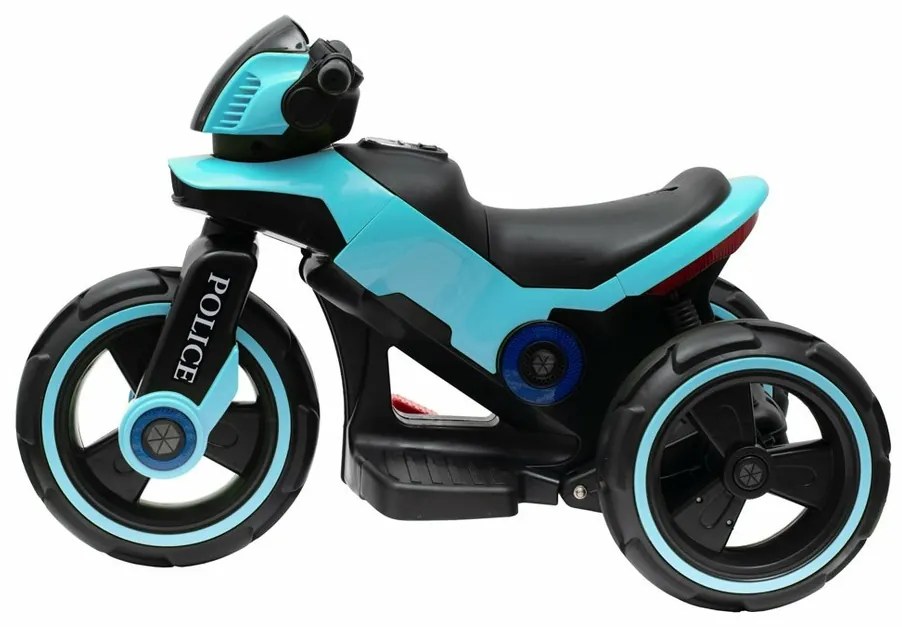 Baby Mix Elektryczny motocykl dla dzieci Policeniebieski, 100 x 50 x 61 cm