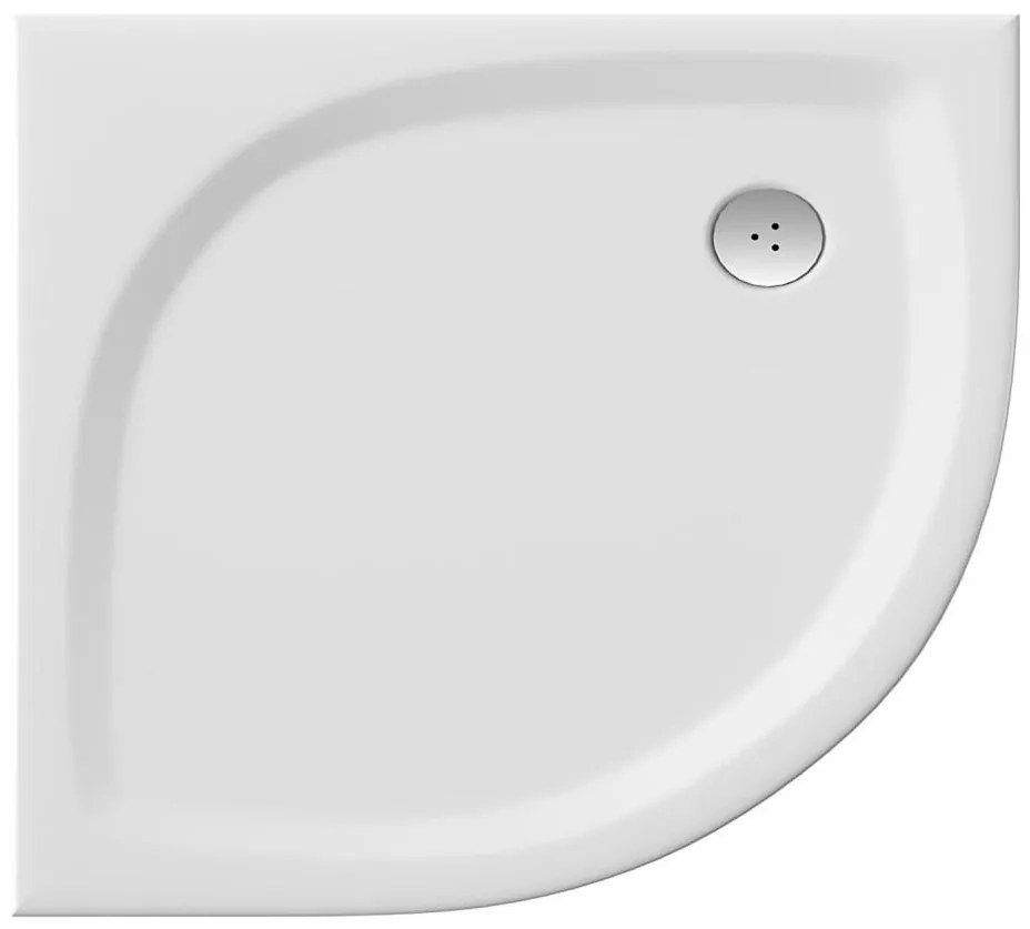 Ravak XA237711010 - Brodzik ćwierćokrągły ELIPSO 90x90 cm biały