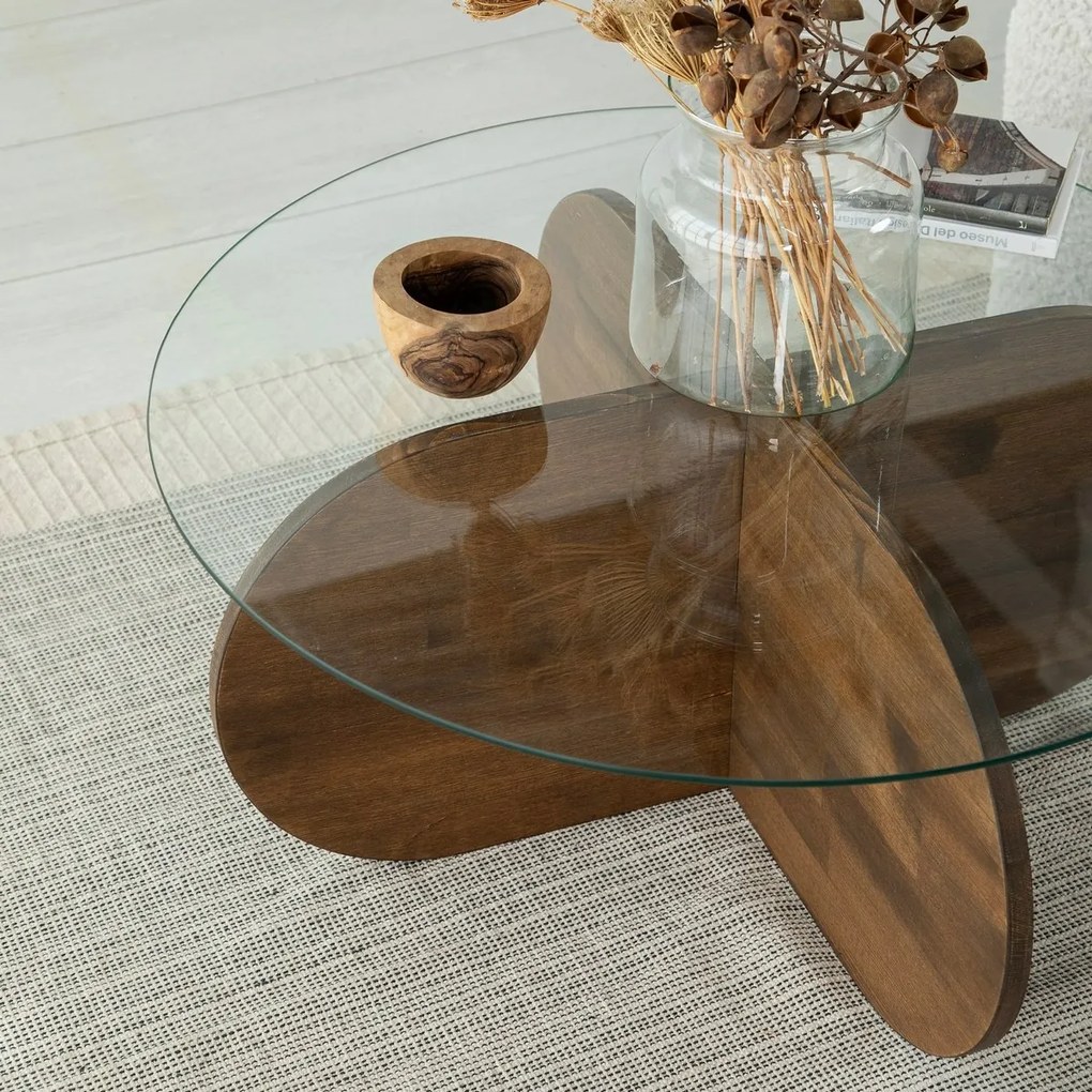 Stolik konferencyjny Bubble Walnut
