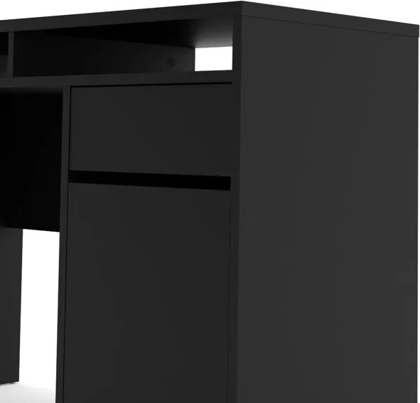 Biurko z szafką i szufladą Function Plus 1D1S czarny