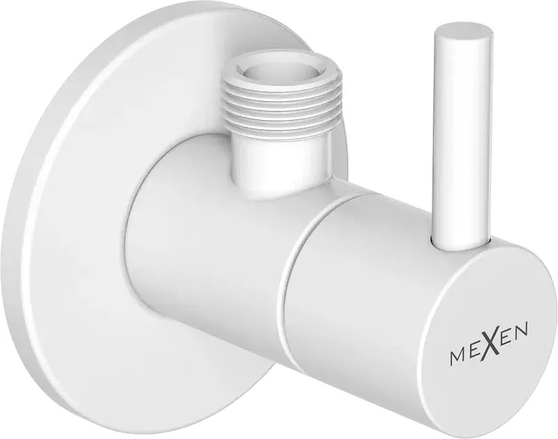 Mexen R2 zawór kątowy do baterii 1/2"x3/8", biały - 79972-20