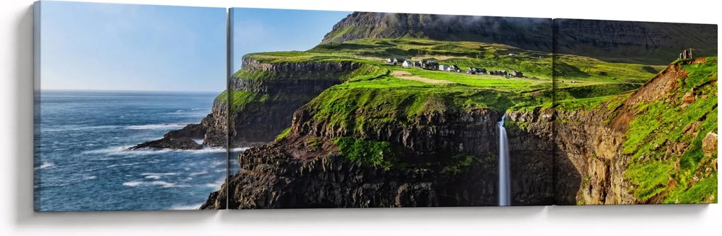 Obraz - Wodospad Múlafossur (170x50 cm)