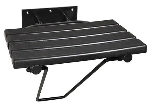 Siedzisko prysznicowe 44x46 cm czarne