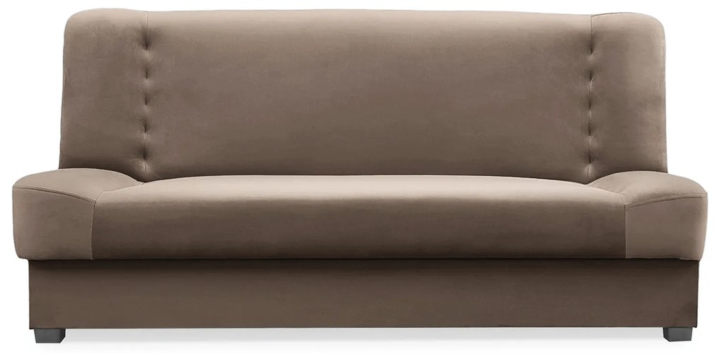 Sofa z Funkcją Spania PIANO Rozkładana Wersalka Dwuosobowa Beżowa Nowoczesna do Salonu