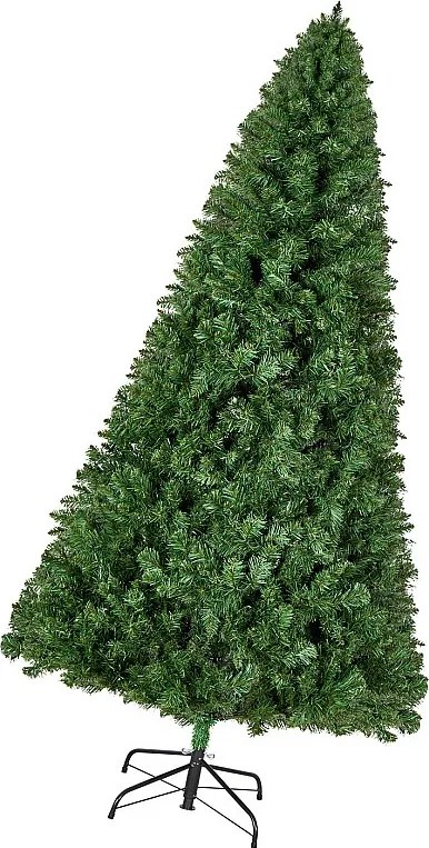 Sztuczna Choinka SucceBuy 220 cm, Sztuczna Choinka Dekoracja Wnętrz z 1346 Gałęziami PVC, Podstawa Metalowa, Drzewko Dekoracyjne do Salonu