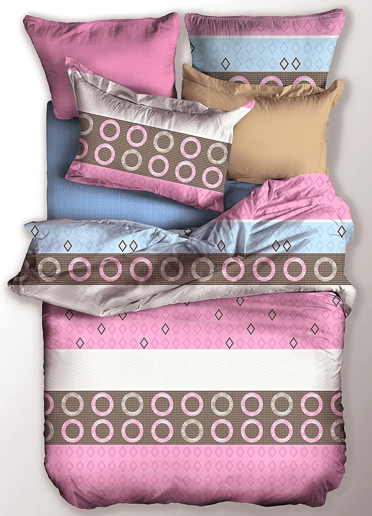 PrzytulneMieszkanie.pl PrzytulneMieszkanie.pl Różowa pościel francuska z mikrofibry MORGEN Rozmiar pościeli: 80 x 80 cm | 135 x 200 cm