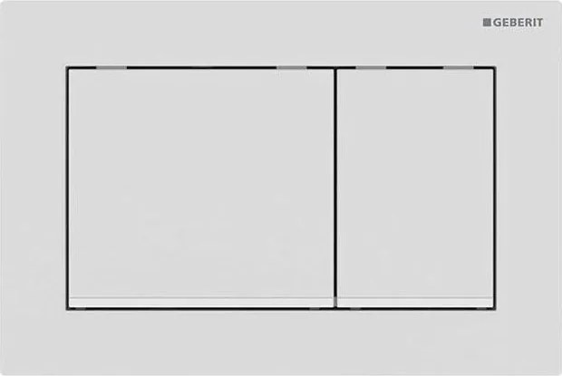 Geberit 115.080.01.1 - Przycisk spłukujący Omega30 21,2x14,2 cm biały