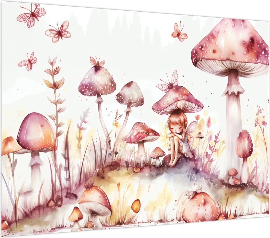 Obraz - Różowa wróżka (70x50 cm)