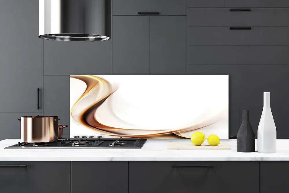 Panel Szklany do Kuchni Synteza Linii i Koloru