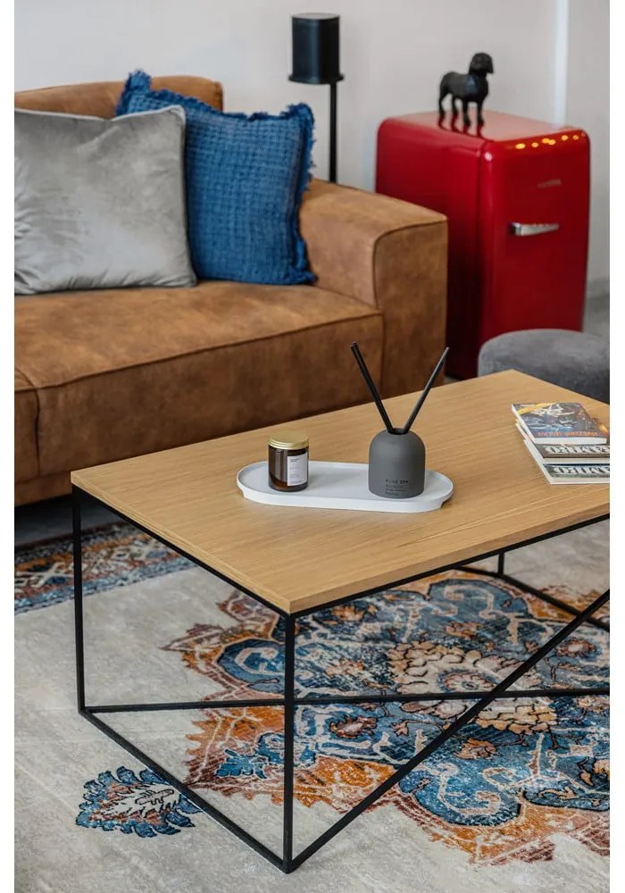 Koniakowa sofa z imitacji skóry 224 cm Copenhagen – Scandic