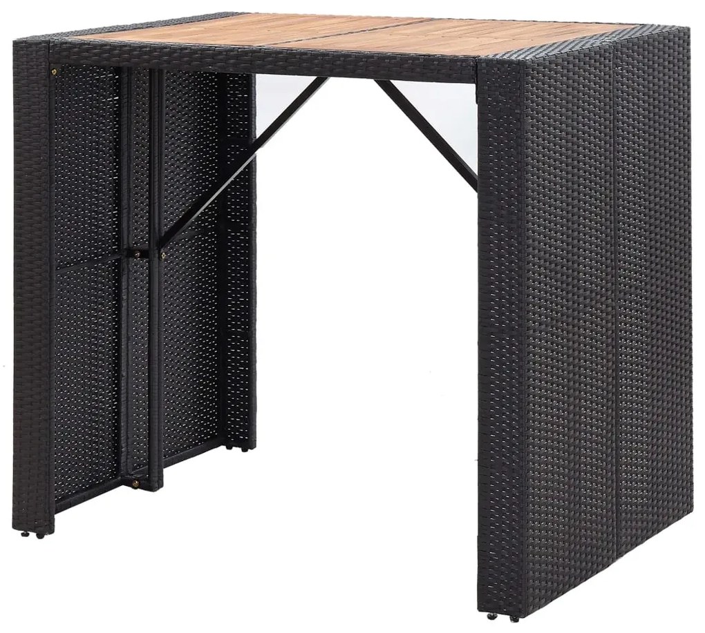 Zestaw czarnych mebli ogrodowych L3-K36