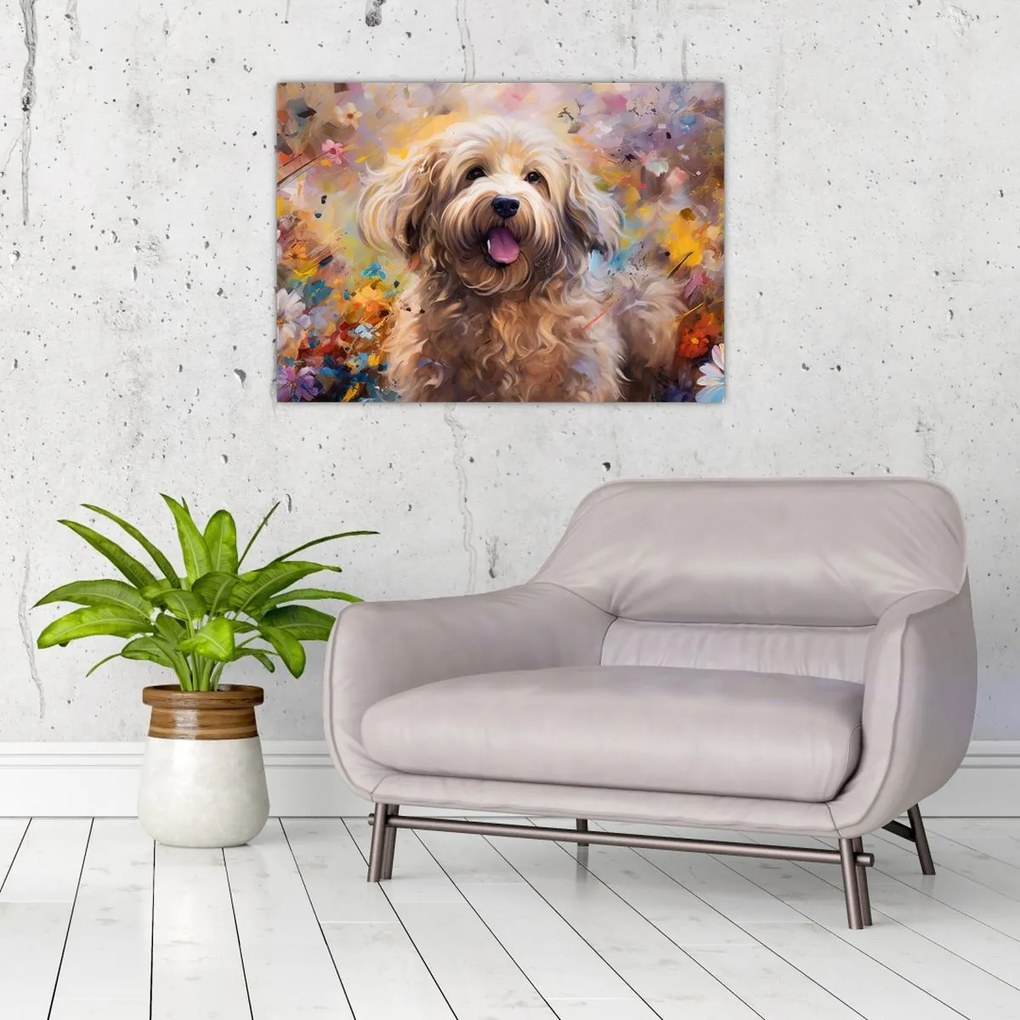 Obraz na szkle - Happy Dog II. (70x50 cm)