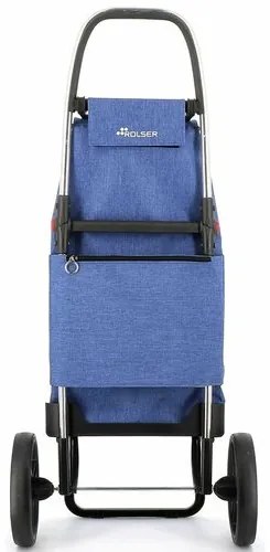 Torba na zakupy Rolser I-Max Tweed 2 Logic RSG nakółkach, niebieska