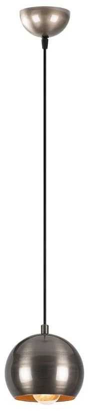 Lampa wisząca w kolorze srebra z metalowym kloszem ø 30 cm Berceste – Opviq lights