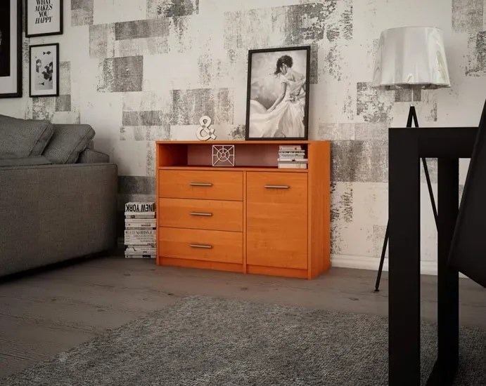 Klasyczna komoda z szufladami olcha S7-K29