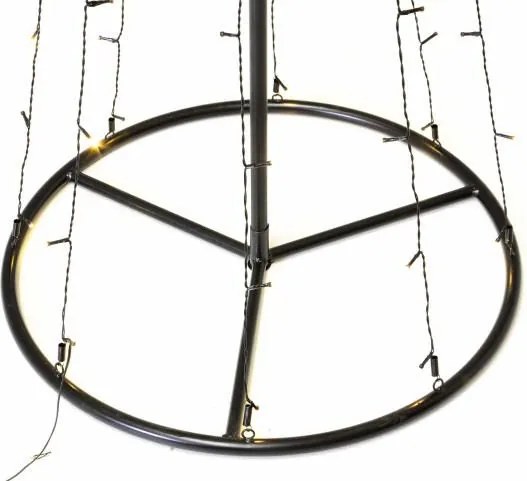 Świąteczna dekoracja - świetlna piramida,180 cm, ciepła biel