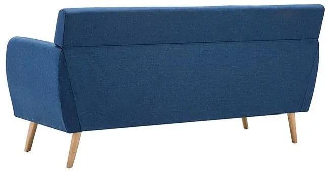 3-osobowa niebieska sofa pikowana - Lilia