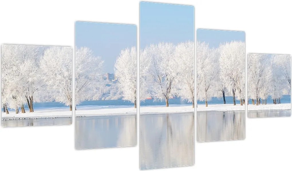 Obraz zimowego krajobrazu (125x70 cm)