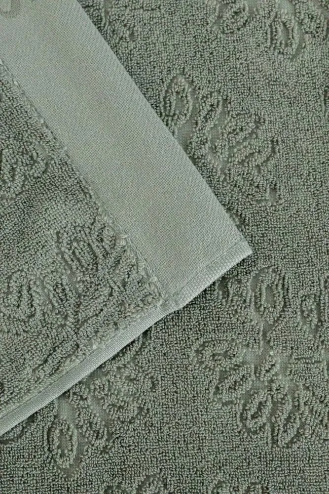 Ręcznik kąpielowy LEAF 75 x 150 cm Khaki