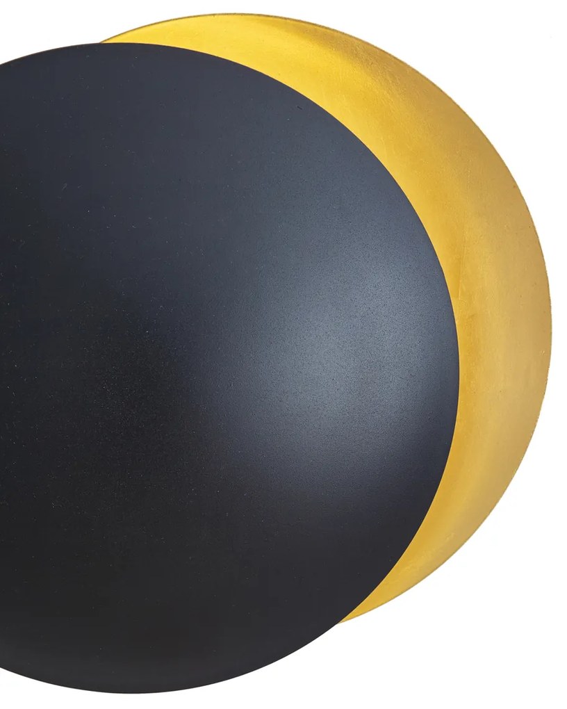 Nowoczesny Kinkiet / Lampa scienna czarny ze złotym 34,5 cm 2-źródła światła - Sunrise Nowoczesny Oswietlenie wewnetrzne