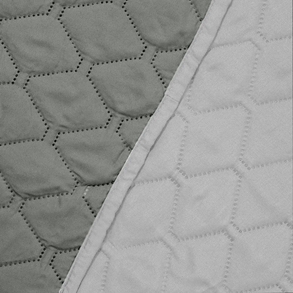 Szara narzuta dwustronna z mikrowłókna DecoKing Axel, 240x260 cm