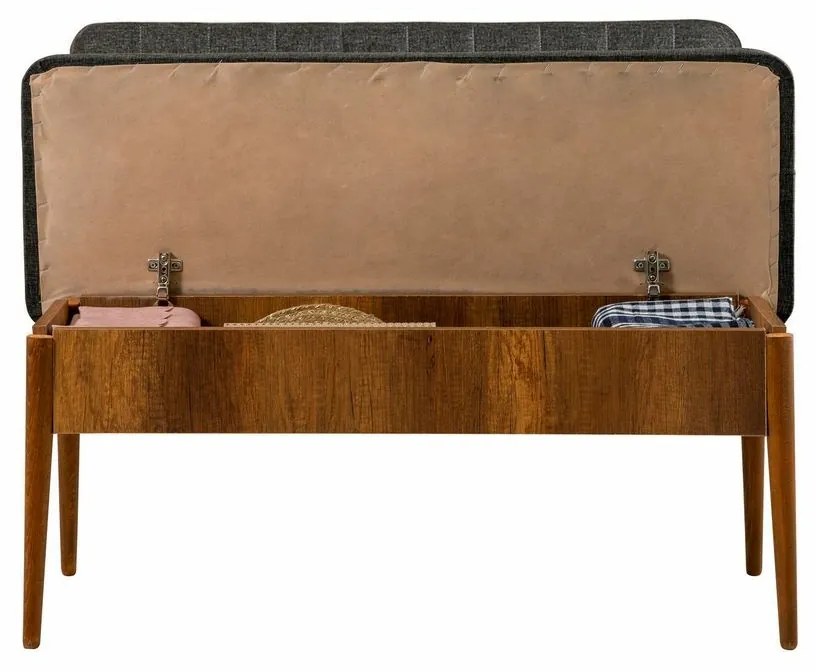 Ławka Vina Anthracite and Walnut