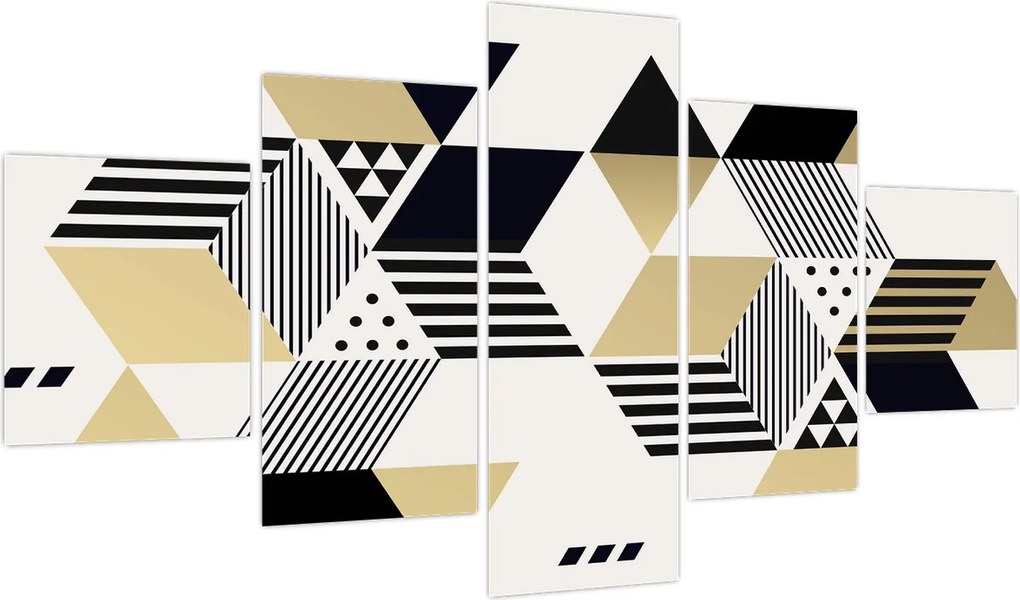 Obraz - Kształty geometryczne N⁰1 (125x70 cm)