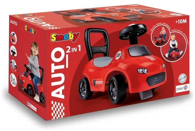 Smoby czerwony jeździk z klaksonem ride-on