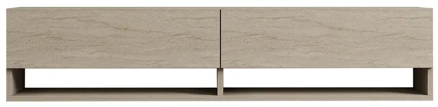 Beżowa szafka pod TV 141x31x30 cm Arges – Kalune Design