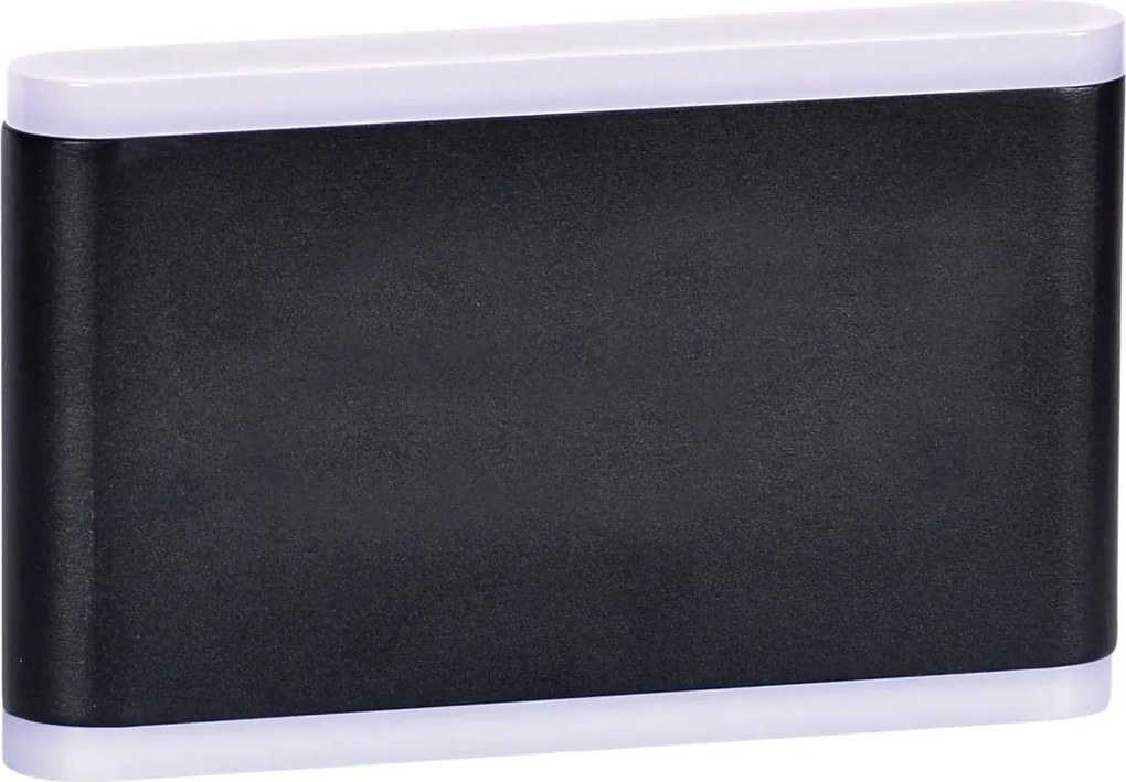 Czarny nowoczesny kinkiet zewnętrzny LED - S333 P8-R68