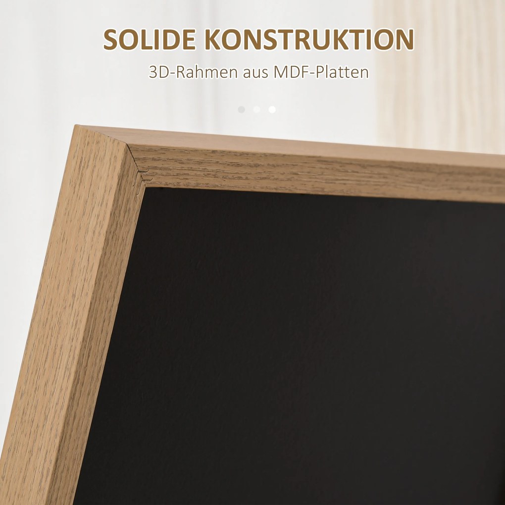 HOMCOM Lusterko Stojące Pełnowymiarowe Srebrne z Jasnobrązową Ramą Eleganckie do Sypialni i Garderoby | Aosom PL