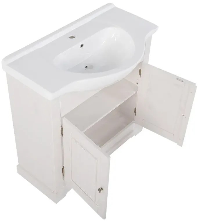 Biała szafka pod umywalkę K3-D39