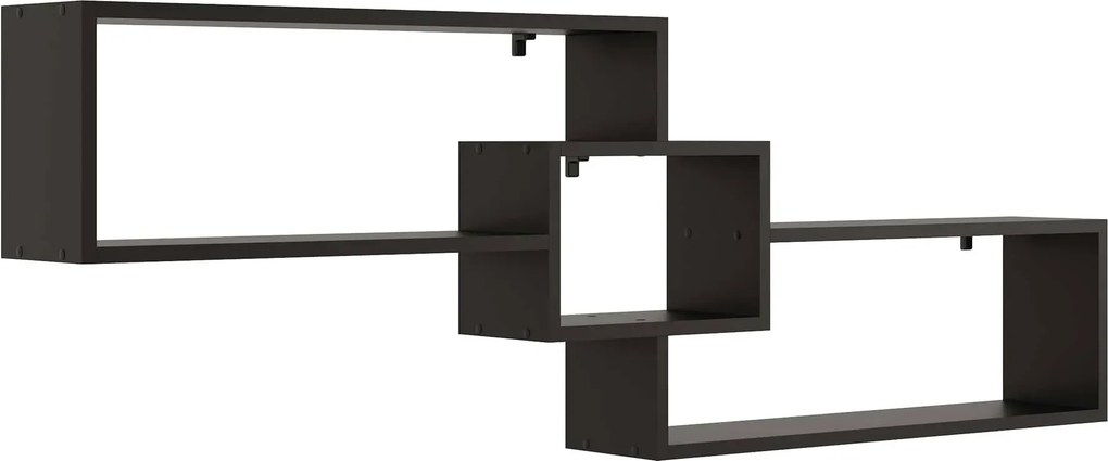 Czarna minimalistyczna półka wisząca K3-T88