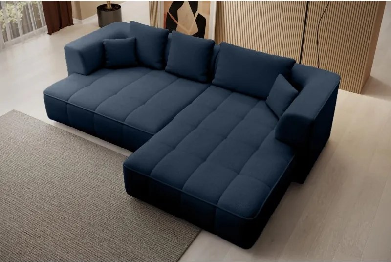 Narożnik ALBIO S Prawostronny z elektryczną regulacją siedziska, funkcja spania, wolnostojący w tkaninie EDEN 16 WERSAL