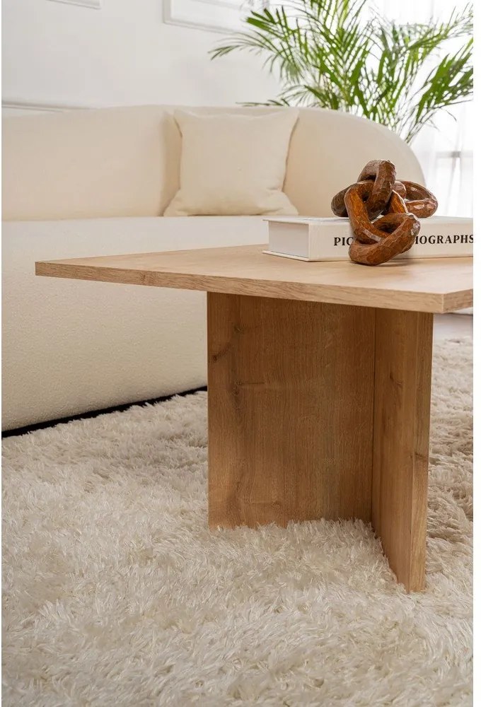 Stolik w dekorze dębu w naturalnym kolorze 60x119 cm Sabin – Kalune Design