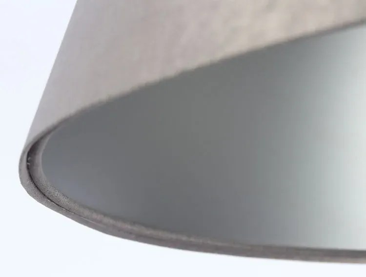 Srebrna lampa wisząca z trapezowym kloszem - S407 L9-L01
