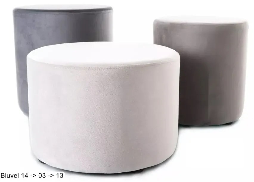 PUF DOTI B VELVET SZARY BLUVEL 13 FI38 SIGNAL