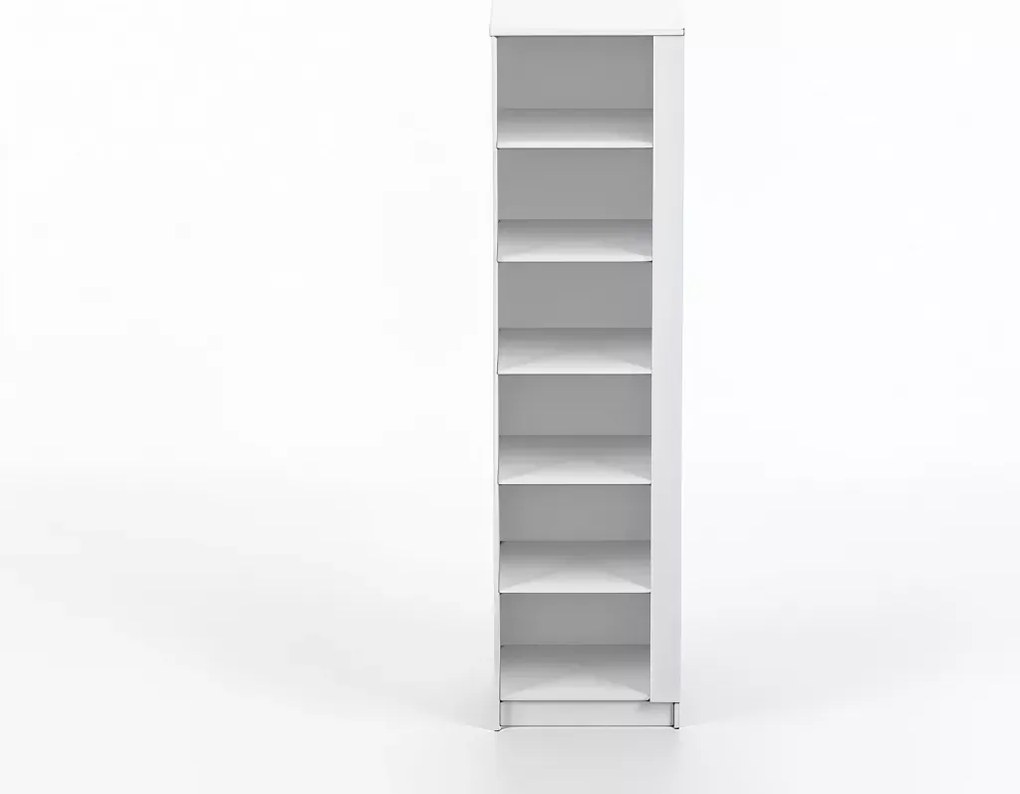 Regał dziecięcy Ratel 50 cm – biały otwarty z półkami, biblioteczka do pokoju dziecięcego