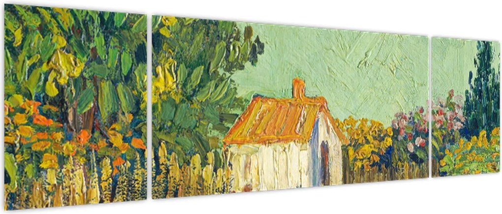 Obraz - Imitator of Vincent van Gogh, Landscape, reprodukcje (170x50 cm)