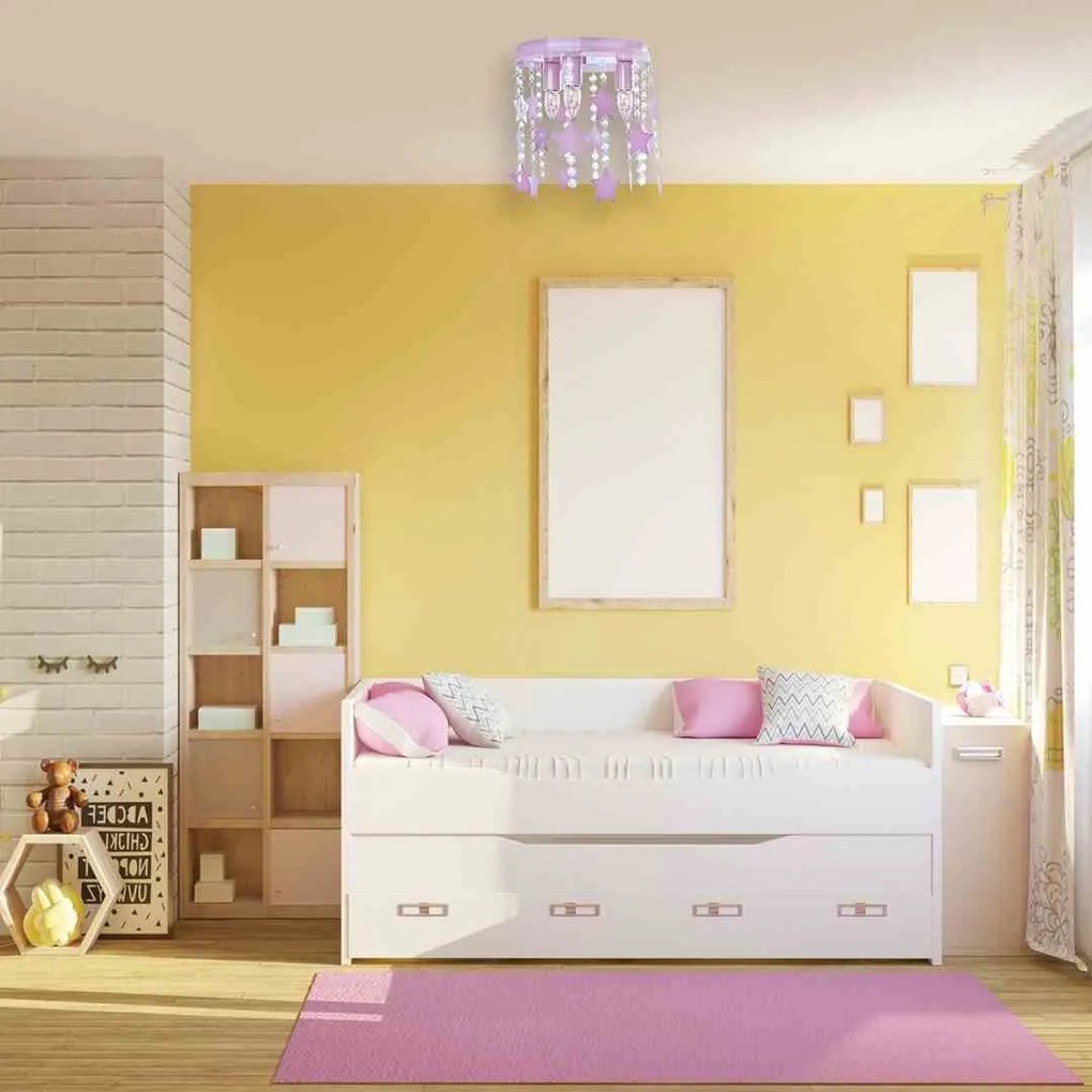 Lampa Sufitowa STAR 3xE27 róż