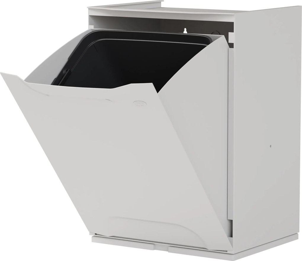 4 plastikowe kosze na śmieci segregowane, 20 L, 340 x 290 x 470 mm